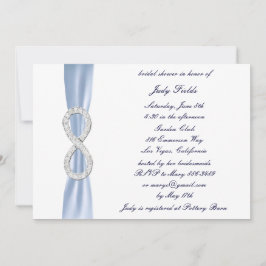 Blue Diamond Infinity Bridal Dusche Einladung