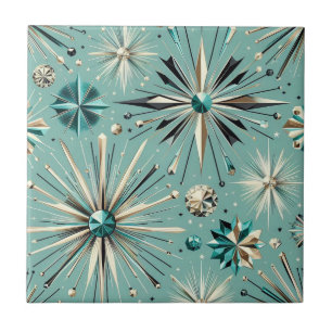 Blue Diamond Mid Century Modern Fliese
