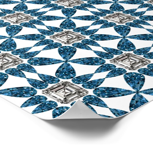 Blue Diamond Poster (Ecke)