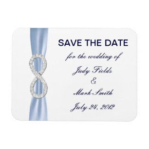 Blue Diamond Unendlichkeit Hochzeit speichern das Magnet