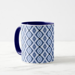Blue Diamonds Harmony Pattern Diamond Blues Tasse