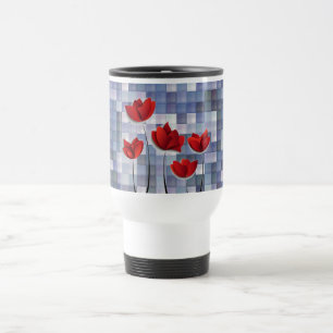 Blue Diamonds Reisebecher