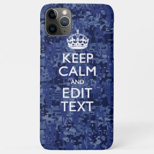 Blue Digital-Camouflage BEHALTE den CALM-Text title_seo2
