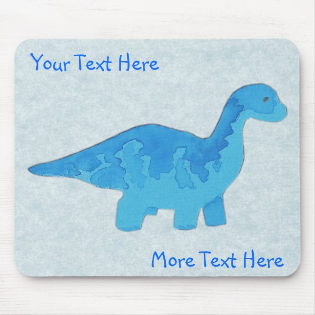 Blue Dino Mousepad (Vorne)