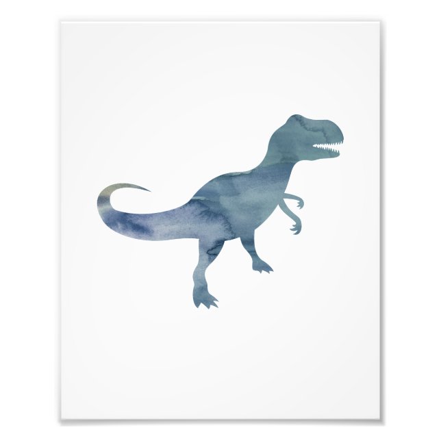 Blue Dinosaur Trex Fotodruck (Vorne)