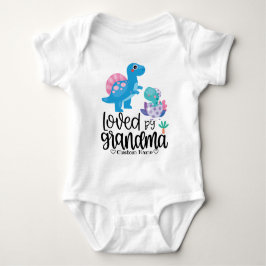 Blue Dinosaurier - Lob von Oma Baby Strampler