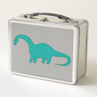 Blue Dinosaurier Metall Lunch Box