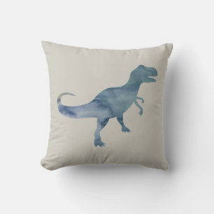 Blue Dinosaurier Trex Throw Kissen