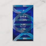 Blue DNA Medical Science Moderne Visitenkarte<br><div class="desc">Eine moderne,  naturwissenschaftliche berufliche Visitenkarte mit blauer DNA. von Thisisnotme© entwickelt</div>