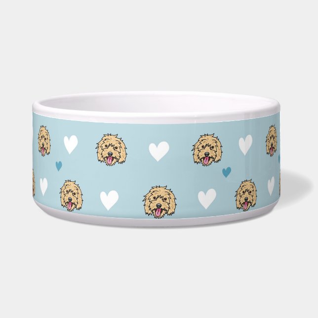 Blue Dog Bowl mit niedlichem Hund! Napf (Vorderseite)