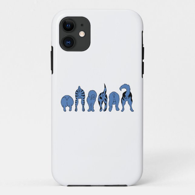 Blue Dog Hintern Case-Mate iPhone Hülle (Rückseite)