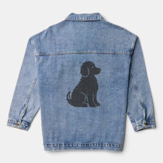 Blue Dog Silhouette Minimal Art