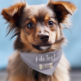 Blue Dog Wedding Bandanas Halstuch