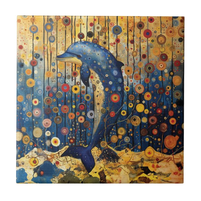 Blue Dolphin Fliese (Vorderseite)