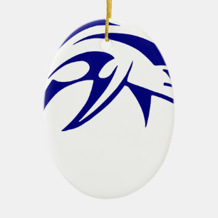 Blue Dolphin Keramik Ornament