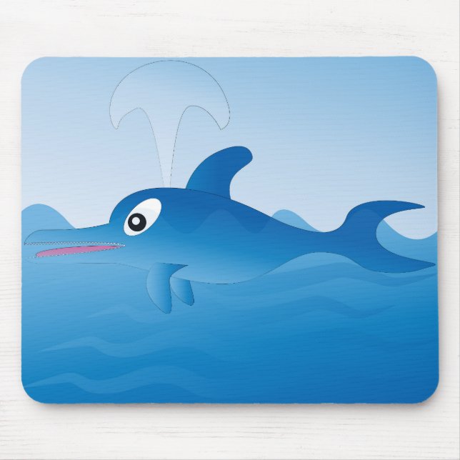 Blue Dolphin Mousepad (Vorne)