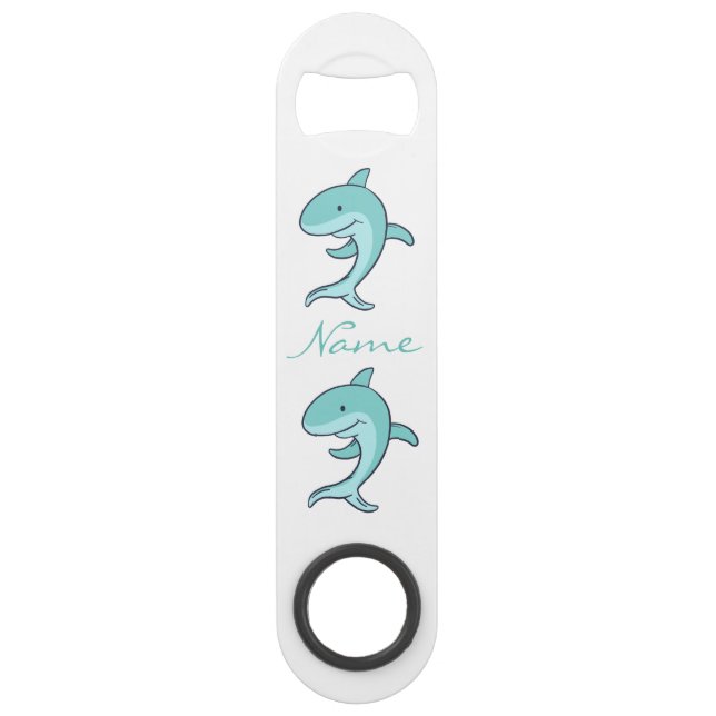 Blue Dolphins Leaping Thunder_Cove Speed Flaschenöffner (Vorderseite)