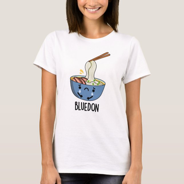 Blue-don Funny Udon Pun  T-Shirt (Vorderseite)