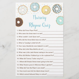 Blue Donut Baby Duschkabine Kinderzimmer Rhyme Gam