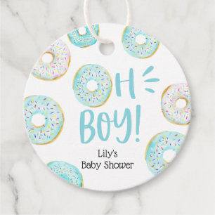 Blue Donuts Baby Sprinkle Classic Round Sticker Geschenkanhänger