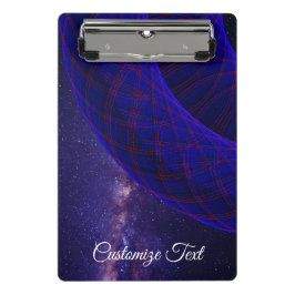 Blue Donuts In Outer Space Mini Clipboard Mini Klemmbrett