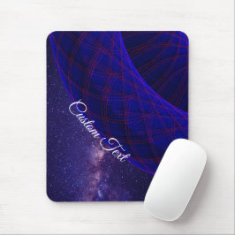 Blue Donuts In Outer Space Mouse Pad Mousepad
