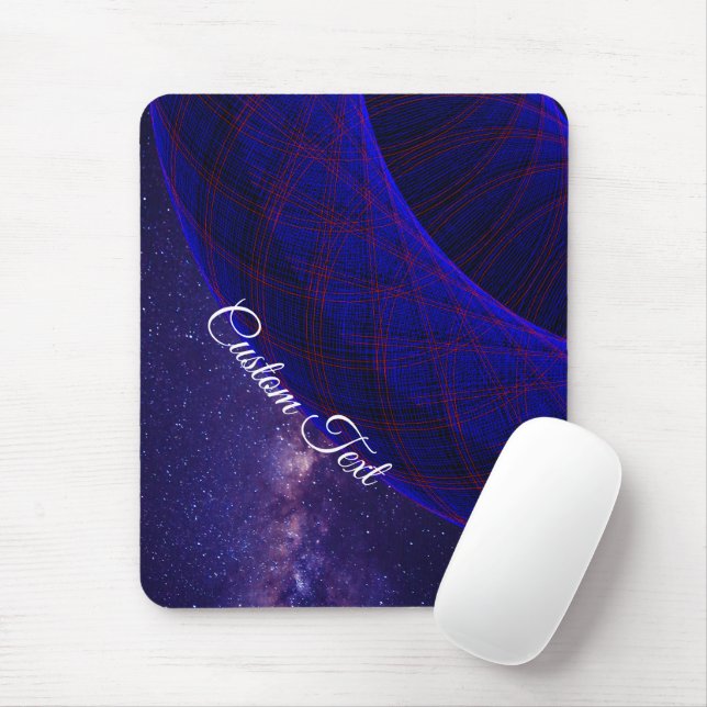 Blue Donuts In Outer Space Mouse Pad Mousepad (Mit Mouse)