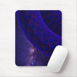 Blue Donuts In Outer Space Mouse Pad Mousepad