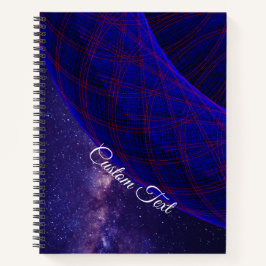 Blue Donuts In Outer Space Spiral Notebook Notizbuch