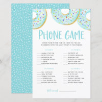 Blue Donuts Was ist auf Ihrem Handy Baby Shower Ga
