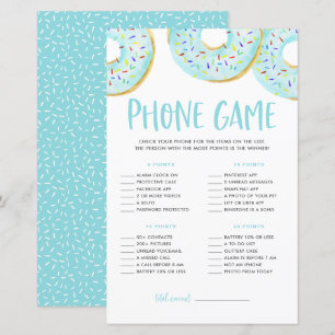 Blue Donuts Was ist auf Ihrem Handy Baby Shower Ga