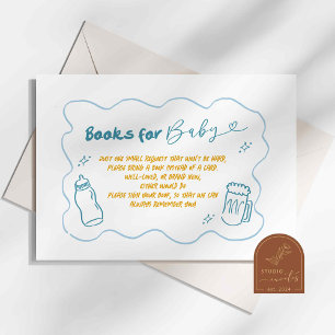 Blue Doodle Baby wird Bücher für Baby zubereiten Begleitkarte