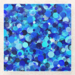 Blue Dot Glass Untersetzer