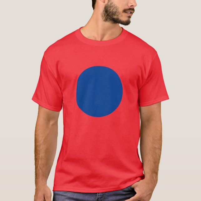 Blue Dot Red Staat Shirt (Vorderseite)