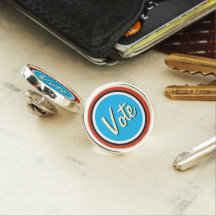 Blue Dot STIMMT Lapel Pin