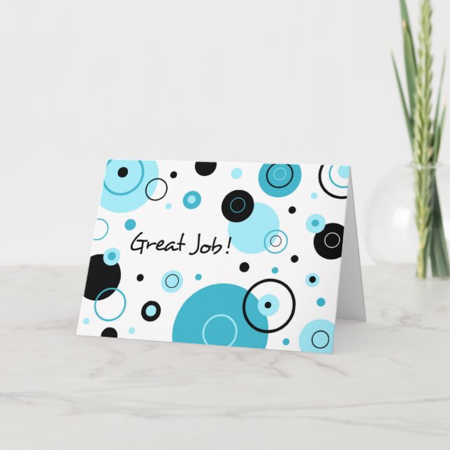 Blue Dots Administrative Professionals Day Card Karte (Vorderseite)