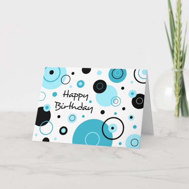 Blue Dots Business von der Geburtskarte der Gruppe Karte (Vorderseite)