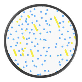 Blue Dots Leonid Meteor Dusche Eishockey Puck