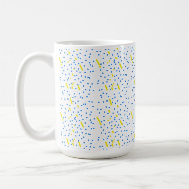 Blue Dots Meteor Shower  Kaffeetasse (Links)