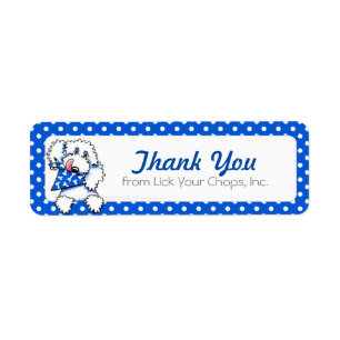 Blue Dots Pet Food Business Labels