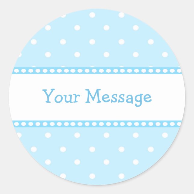 Blue Dots Sticker (Vorderseite)