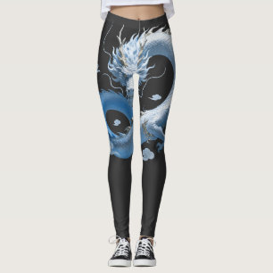 Blue Dragon Art   Mythische Fantasy-Ästhetik   Ori Leggings