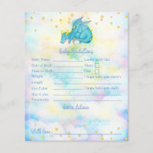 Blue Dragon Baby Shower Vorhersagen und Ratschläge