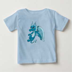 Blue Dragon Cartoon Baby T-shirt