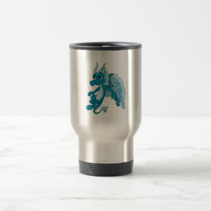Blue Dragon Cartoon Reisebecher