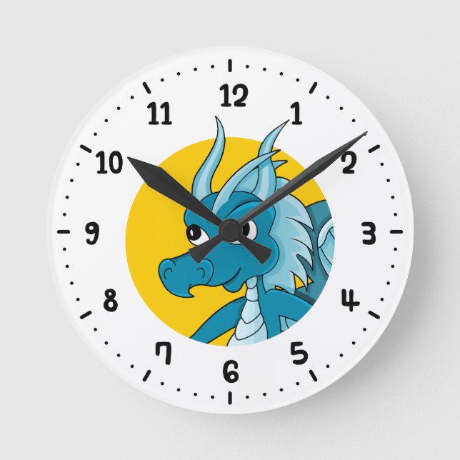 Blue Dragon Cartoon rund um die Uhr (Vorderseite)