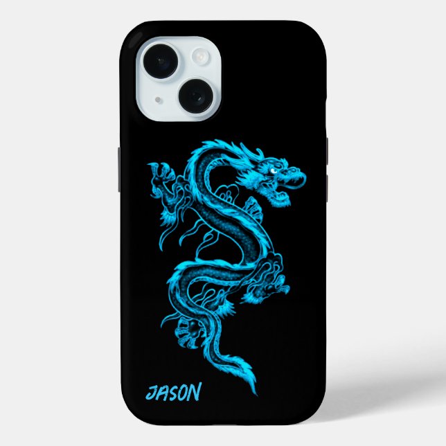Blue Dragon Case-Mate iPhone Hülle (Rückseite)