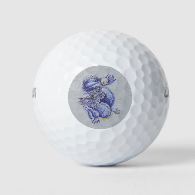 Blue Dragon Golfball (Vorderseite)