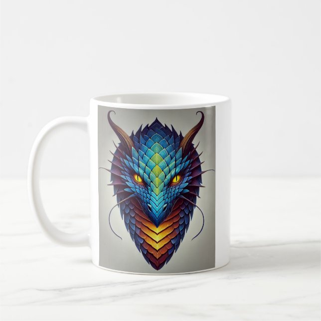 Blue Dragon Head Kaffeetasse (Links)