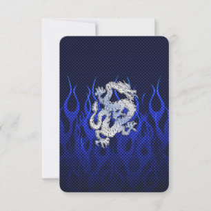 Blue Dragon in Chrome Carbon Fiber Stile
